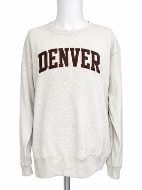 NWT New York Popular Chicago Illinois Sweatshirt Womens L Nantucket Soft Fleece